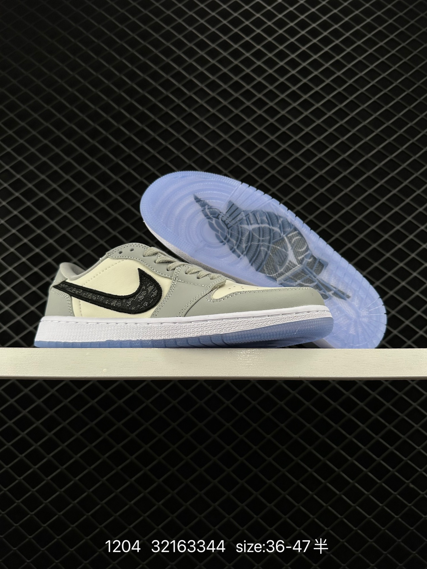 Dior x Air Jordan Brand 1 Low OG ”Grey“